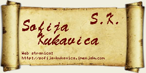 Sofija Kukavica vizit kartica